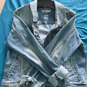 Girls Denim Jacket “Be Happy”